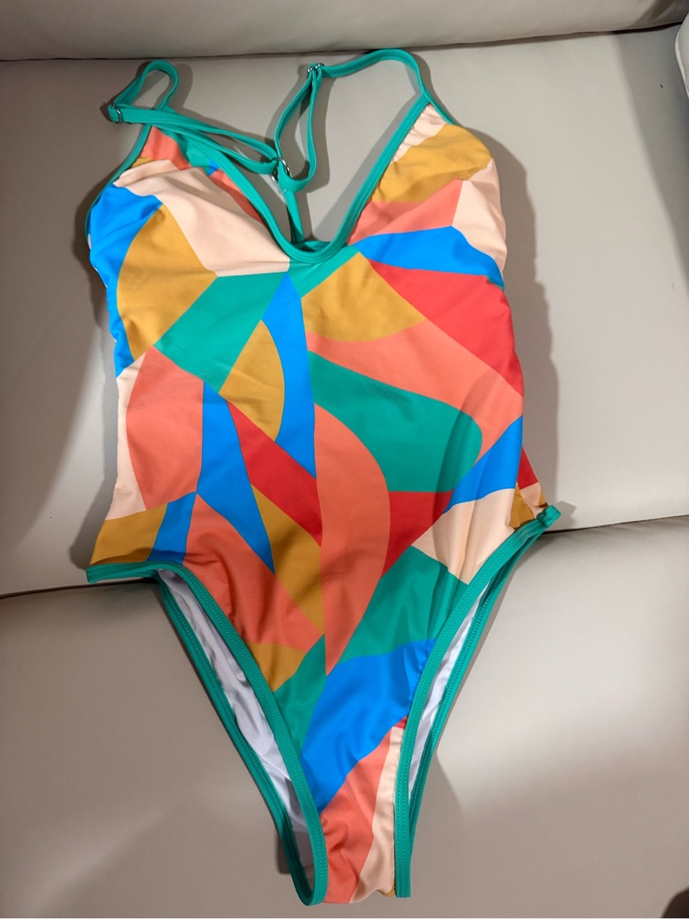 Geometric One-Piece Swimsuit